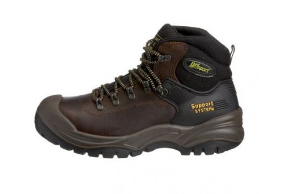 Scarpa antinfortunistica alta in pelle Grisport 703 S3 HRO HI SRC marrone