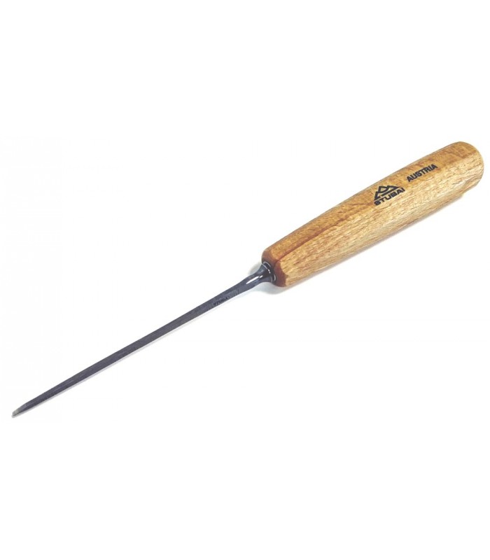 Kirschen Sgorbia Per Tornitura Legno 26 Mm - Tagliente Piatto/Arrotondato, Manico Lungo, Utensile Da Intaglio